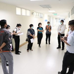 จดหมายข่าว รพ.มทส. : การเยี่ยมสำรวจภายในโรงพยาบาล ในกิจกรรม IC & ENV Round
