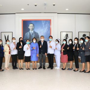 จดหมายข่าว รพ.มทส. : ยินดีต้อนรับ คณะที่ปรึกษาการตรวจประเมินการให้บริการทางการแพทย์ในโครงการประกันสังคม