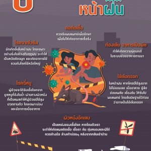 ประชาสัมพันธ์ : 6 โรคฮิตที่มากับหน้าฝน ด้วยความปรารถนาดีจาก รพ.มทส.