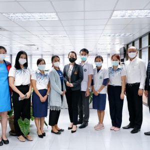 จดหมายข่าว รพ.มทส. : ออกให้บริการตรวจสุขภาพประจำปี พ.ศ.2565 ณ บมจ.ธนาคารกรุงไทย สำนักงานธุรกิจ และ ธนาคารกรุงไทยสามแยกปักธงชัย