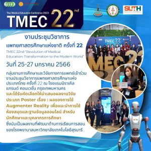 ประชาสัมพันธ์ : งานประชุมวิชาการแพทยศาสตร์ศึกษาแห่งชาติ ครั้งที่ 22