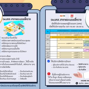 📢 ประชาสัมพันธ์ : รพ.มทส. สาขาเดอะมอลล์ โคราช เปิดให้บริการแผนกผู้ป่วยนอก [OPD]