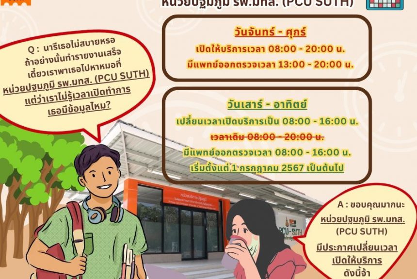 ประชาสัมพันธ์ Q&A รพ.มทส. ประชาสัมพันธ์ Q&A รพ.มทส.