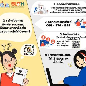 ประชาสัมพันธ์ Q&A รพ.มทส.