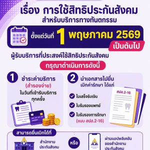 📢ประชาสัมพันธ์ : ประกาศจาก โรงพยาบาลมหาวิทยาลัยเทคโนโลยีสุรนารี